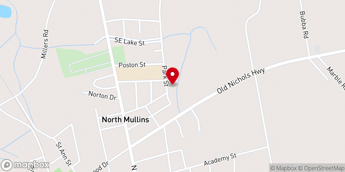 Map showing location of The First Pentecostal Holiness Church