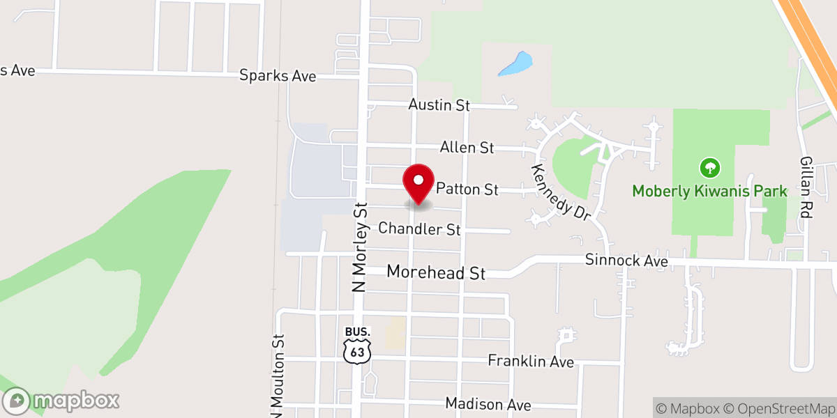 Map showing location of Crosspoint Church