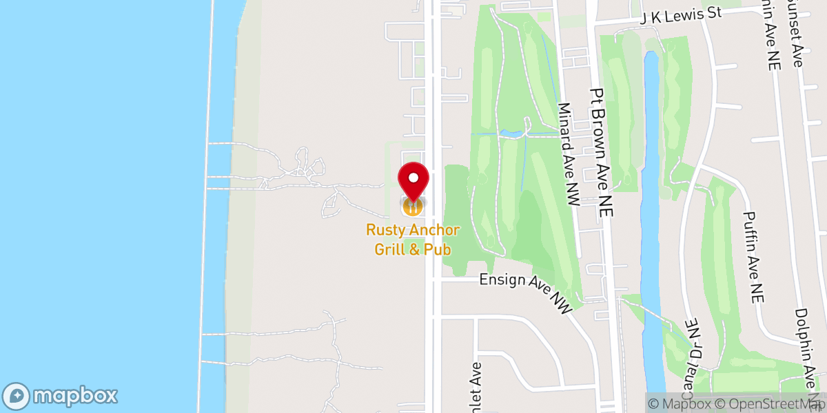 Map showing location of Church on the Shores