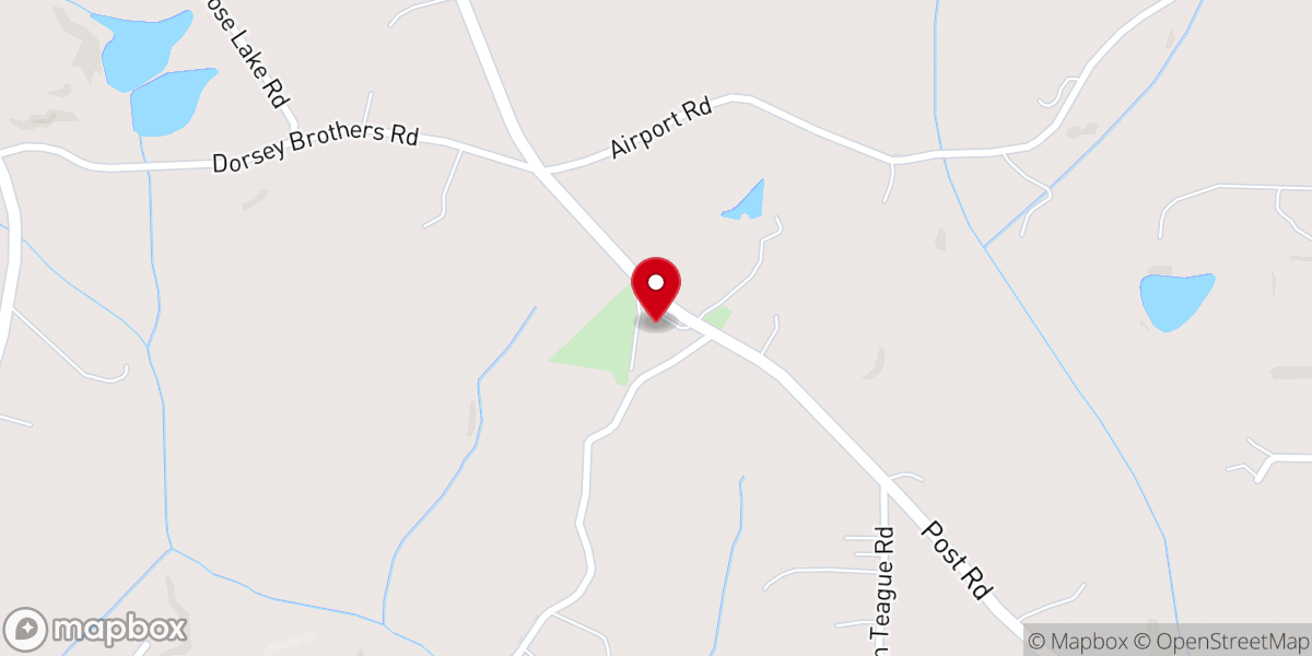 Map showing location of Mossy Creek United Methodist Church
