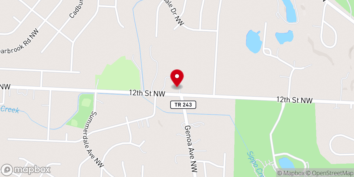 Map showing location of New Life Massillon