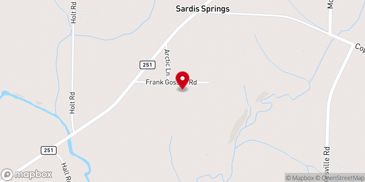 Map showing location of Garage of Gods Love