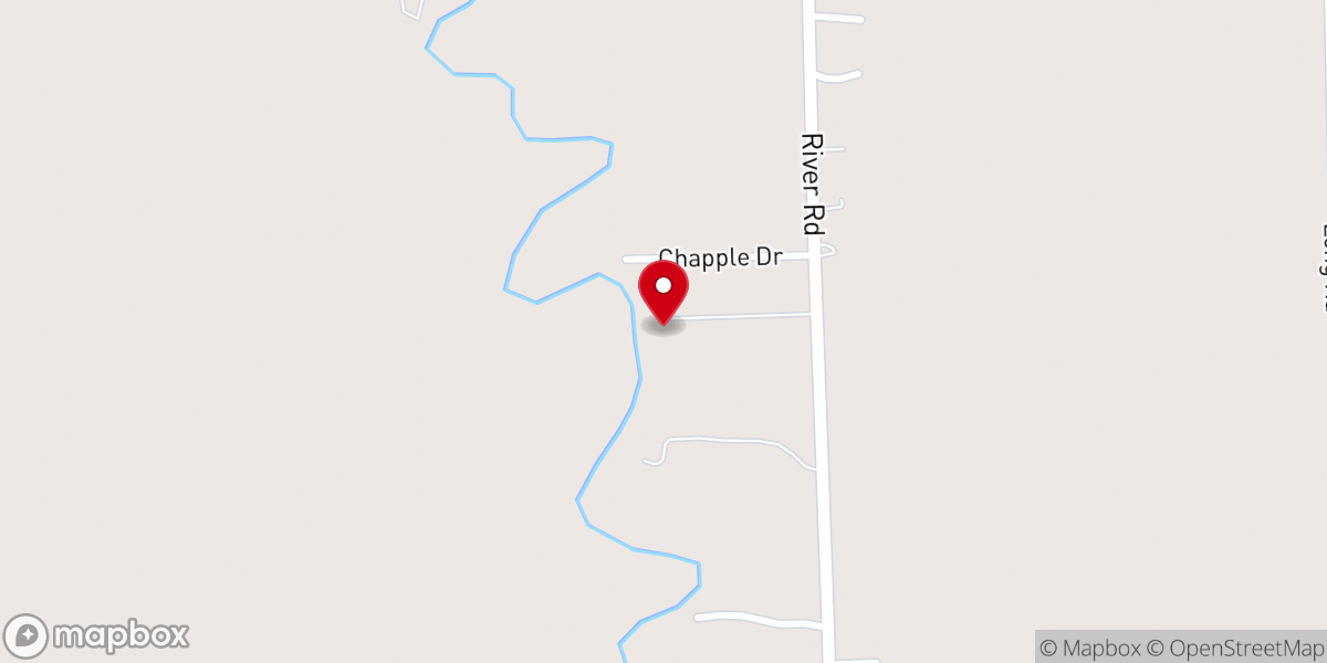 Map showing location of Cedar River Chapel