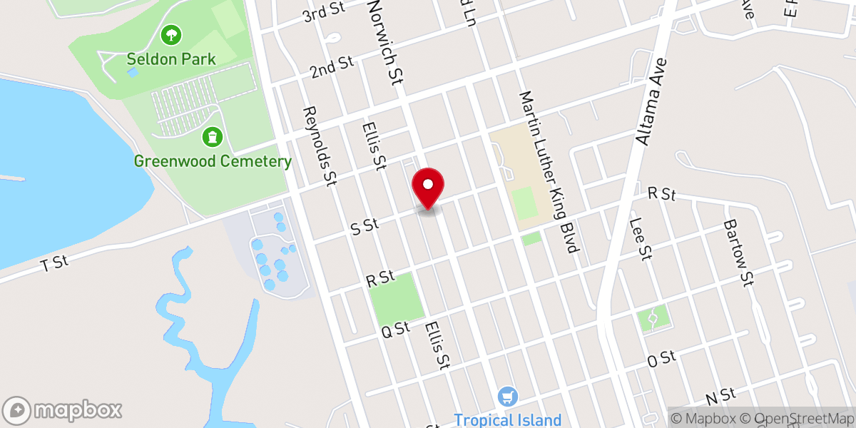 Map showing location of Iglesia Cristiana Dadiva de Dios