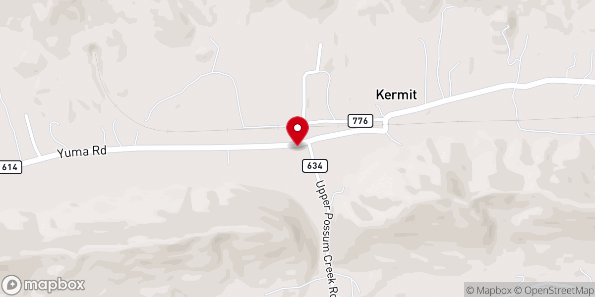 Map showing location of Catron's Chapel