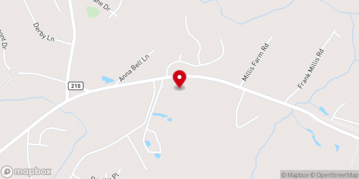 Map showing location of Red River Meeting House