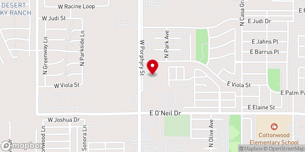 Map showing location of Redemption Church of Casa Grande