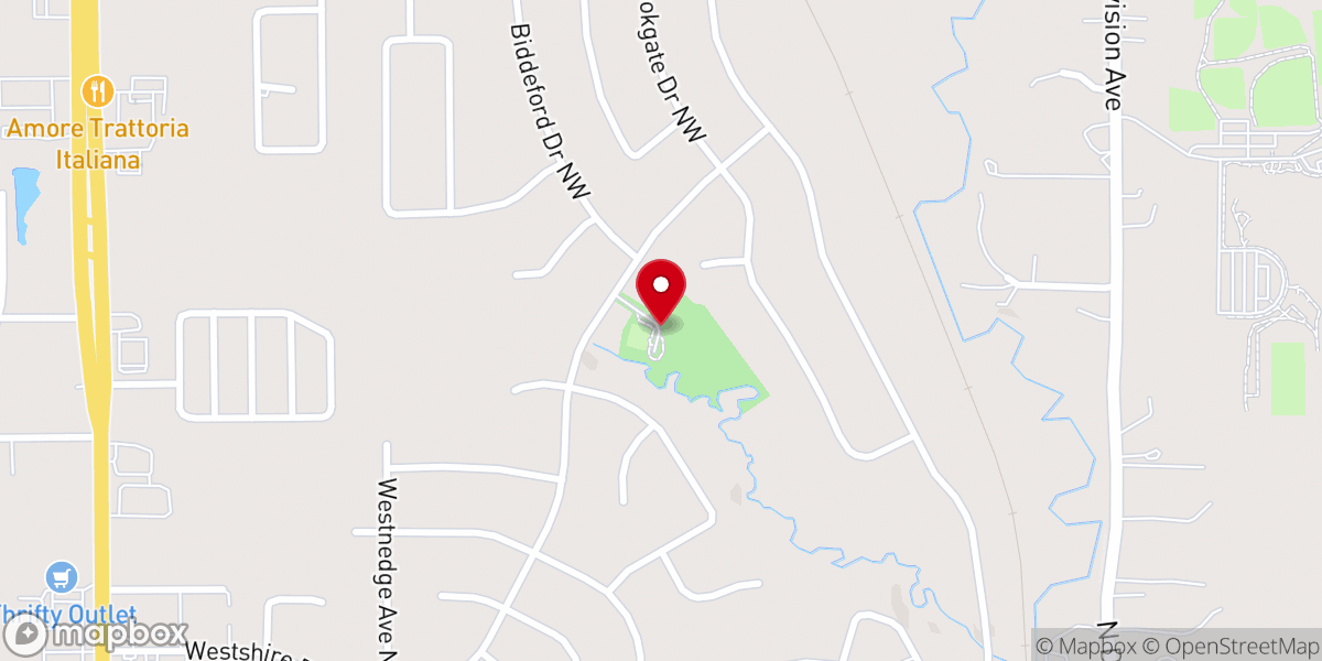 Map showing location of Westgate Neighborhood Park