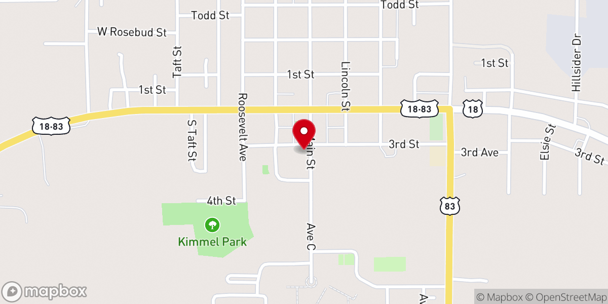 Map showing location of Trinity Episcopal Church