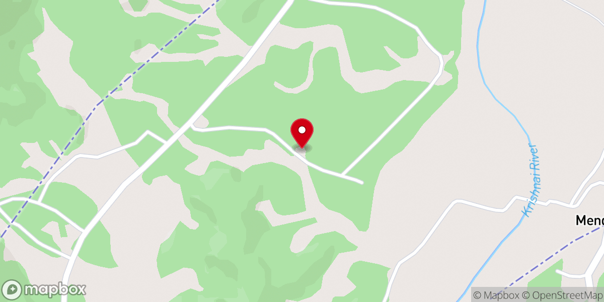 Map showing location of UCA Church New Babukona Meghalaya.