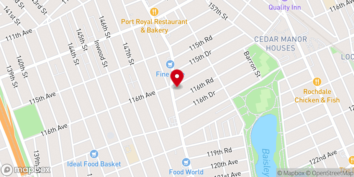 Map showing location of Rugged Cross Church Of God Inc