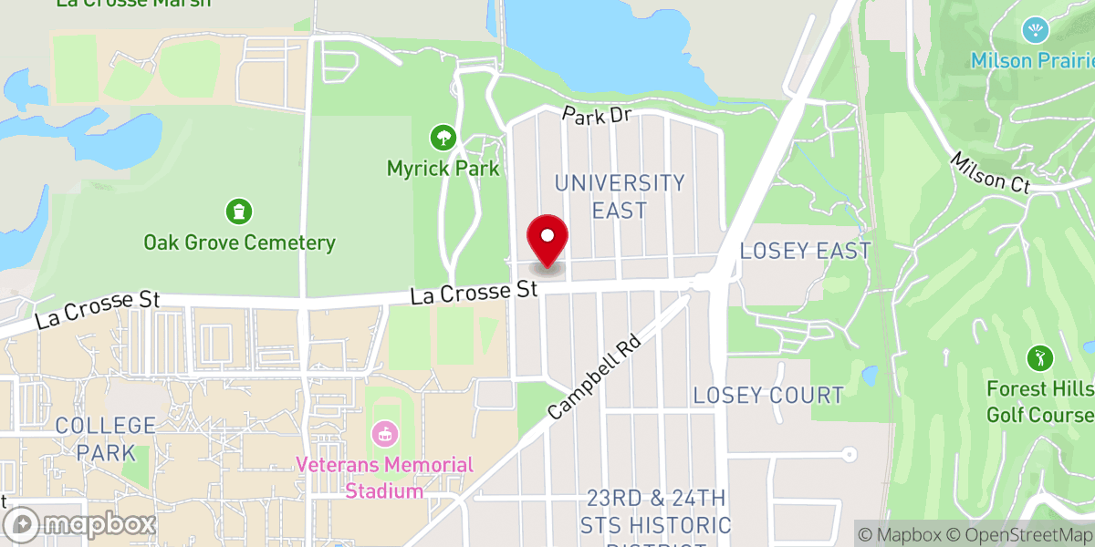 Map showing location of La Crosse Seventh-Day Adventist Church