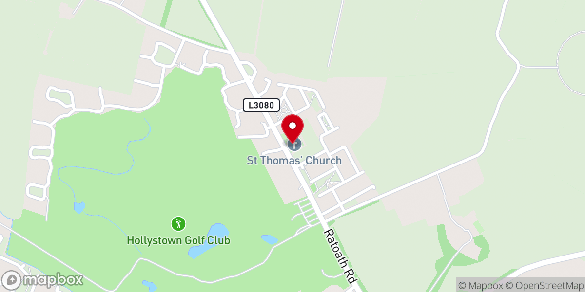 Map showing location of Blanchardstown Methodist Church