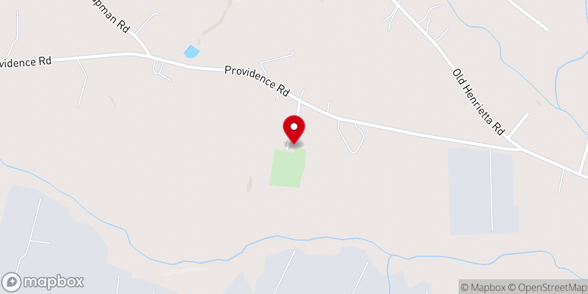 Map showing location of Providence Global Methodist Church