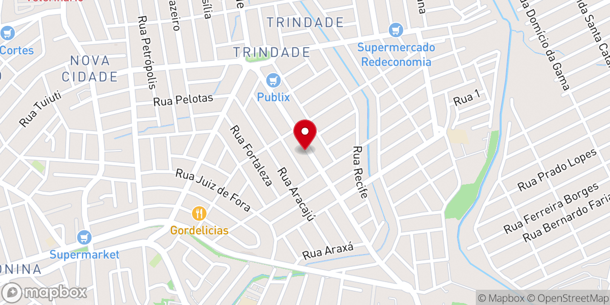 Map showing location of Igreja Batista Internacional em Trindade