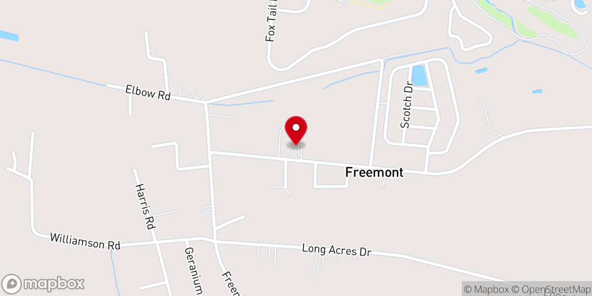 Map showing location of Freedom Deliverance Center