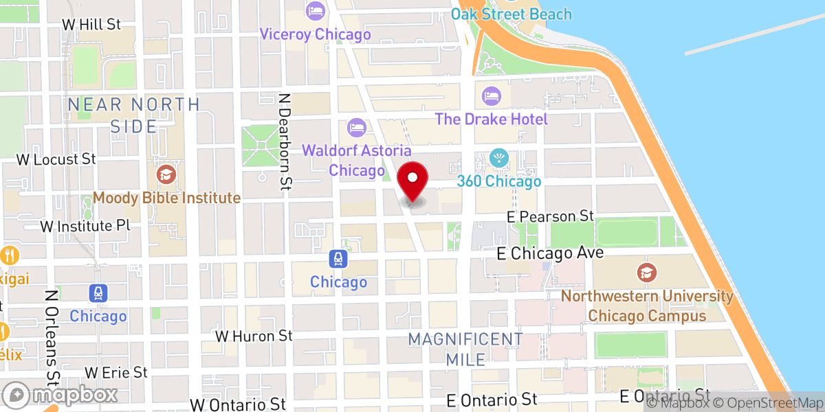Map showing location of Saint James Chapel