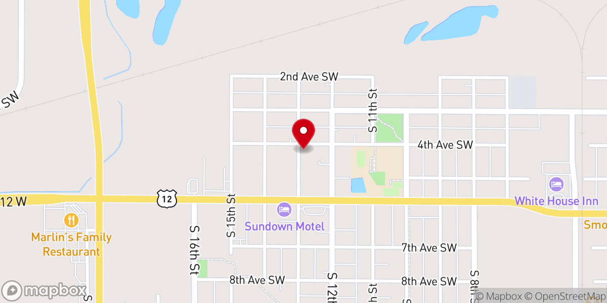 Map showing location of Old Apostolic Lutheran Church