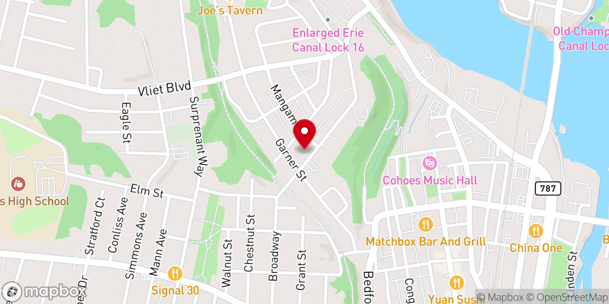 Map showing location of Good Ground Family Church