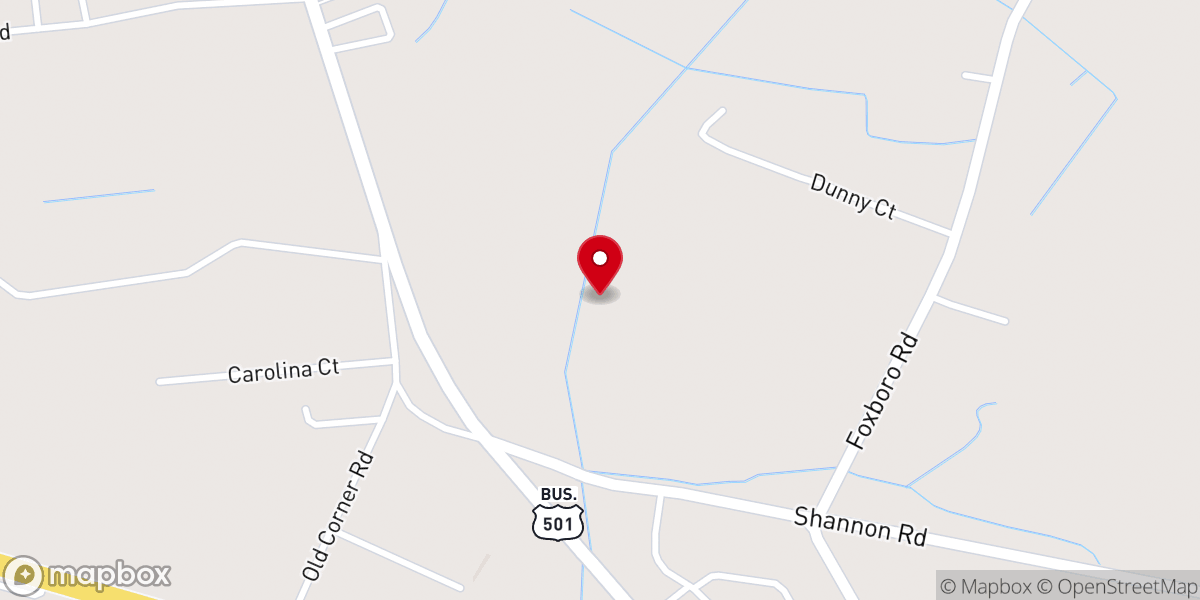 Map showing location of MT Pisgah Baptist Church