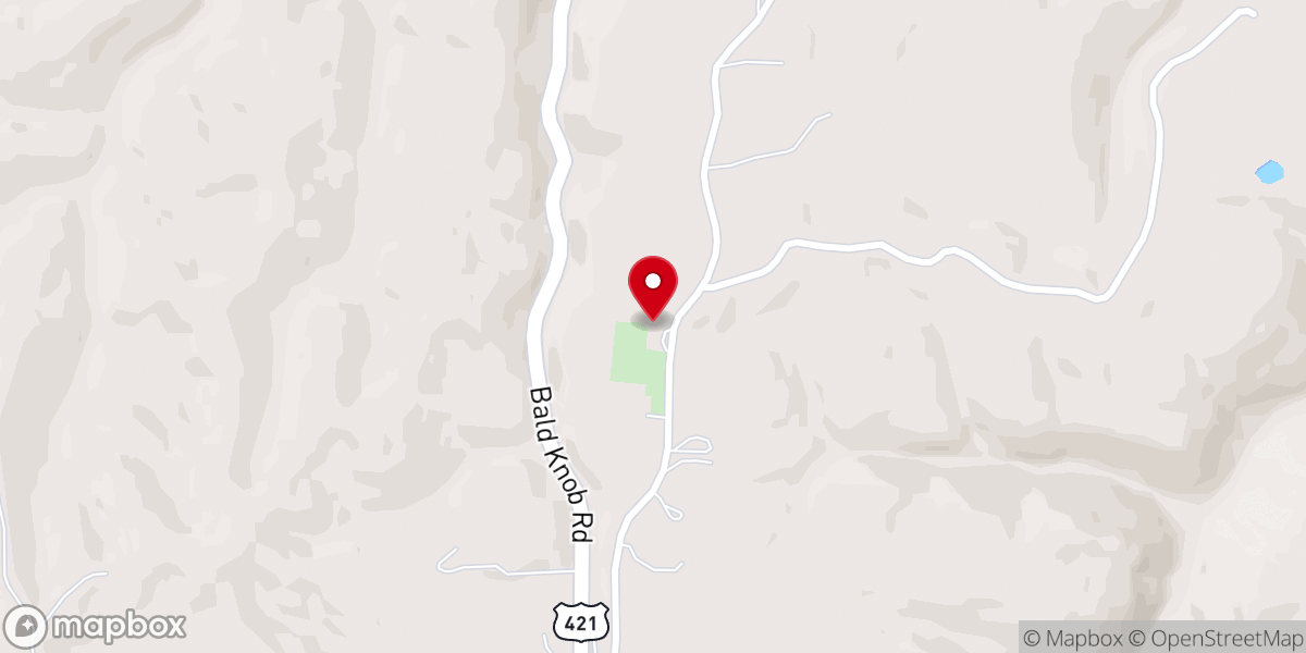 Map showing location of Antioch Church