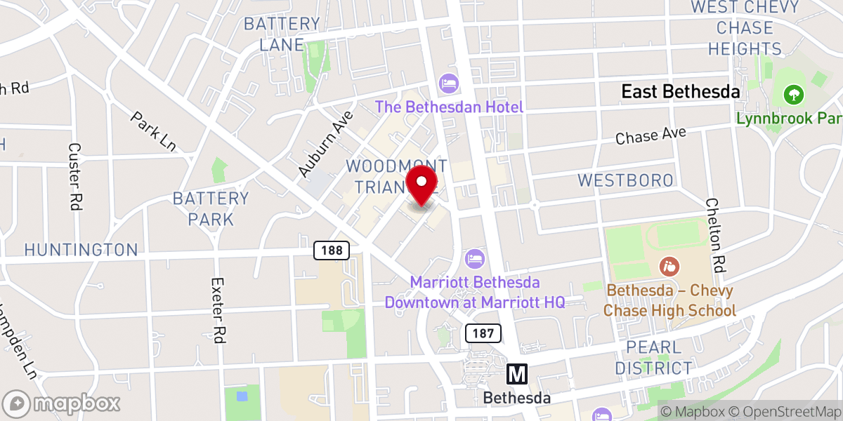 Map showing location of Health for Life - Bethesda Med & Rec Cannabis Dispensary