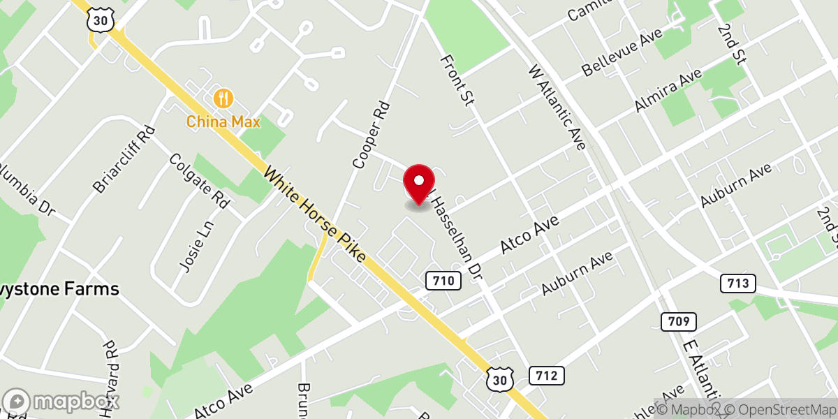 Map showing location of Christ the Redeemer Parish