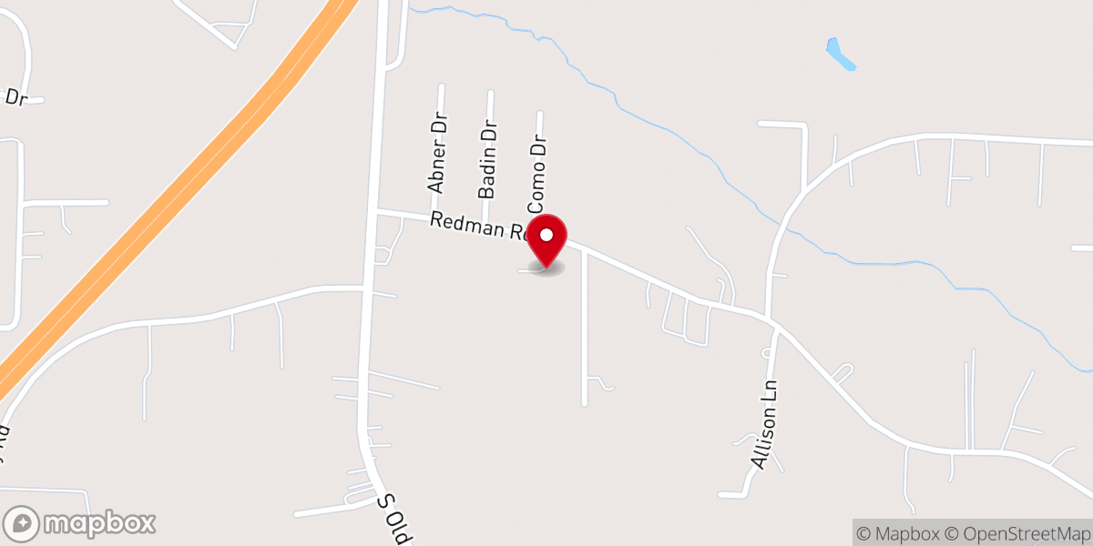 Map showing location of Vicks Chapel