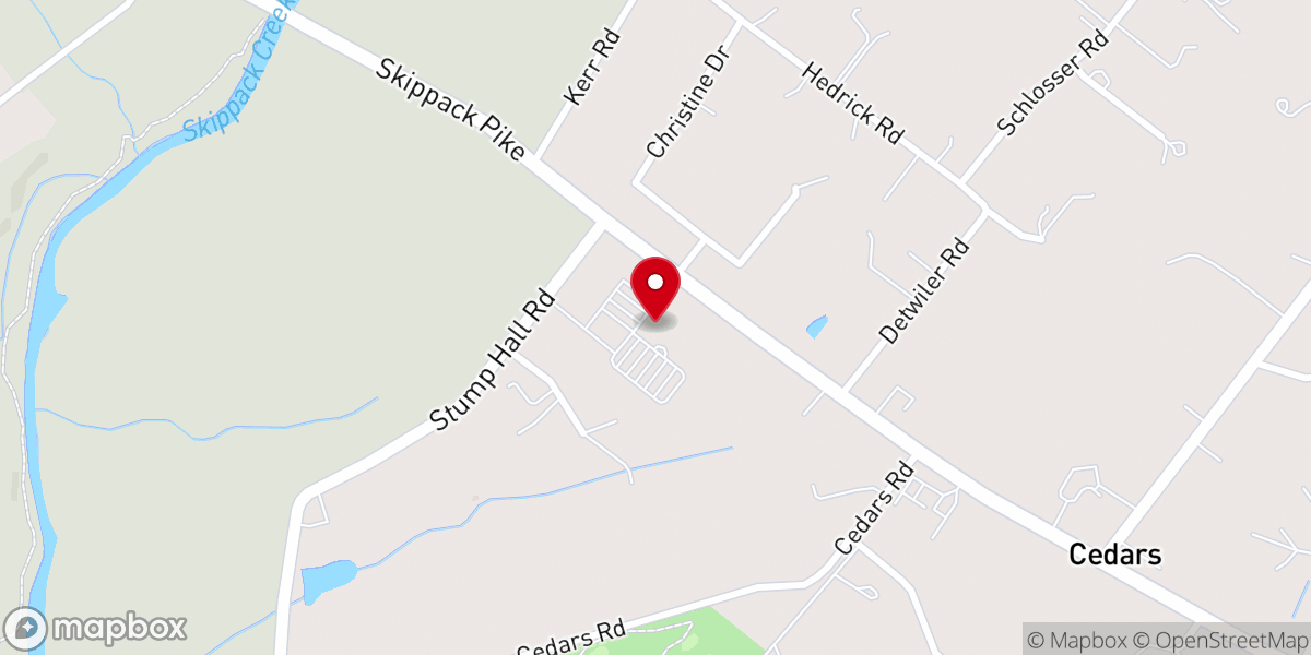 Map showing location of Cornerstone Church Of Skippack