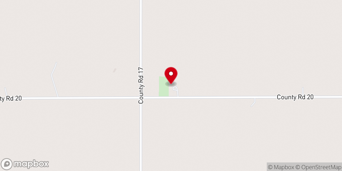 Map showing location of Orum Immanuel Lutheran Church