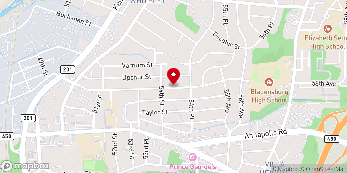 Map showing location of Faith Mission Assembly