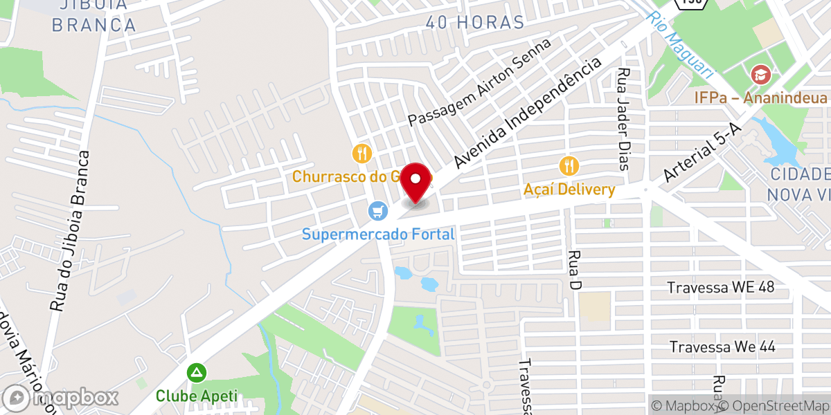 Map showing location of MINISTÉRIO MISSÃO EVANGÉLICA DO BRASIL - PARÁ