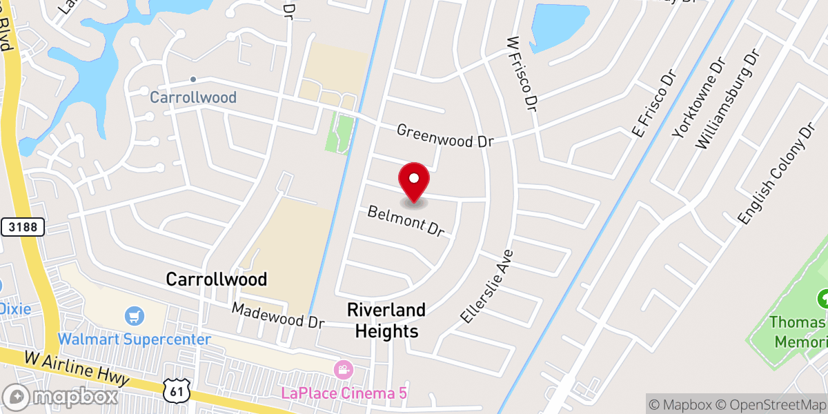 Map showing location of Blessed by the Best Ministries