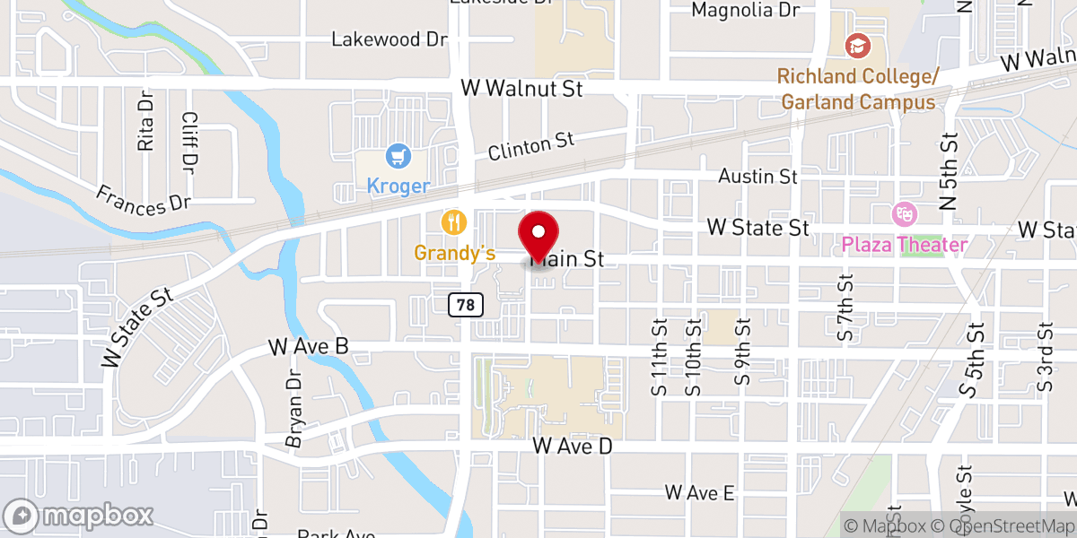 Map showing location of Good Shepherd Catholic Church Parish Office