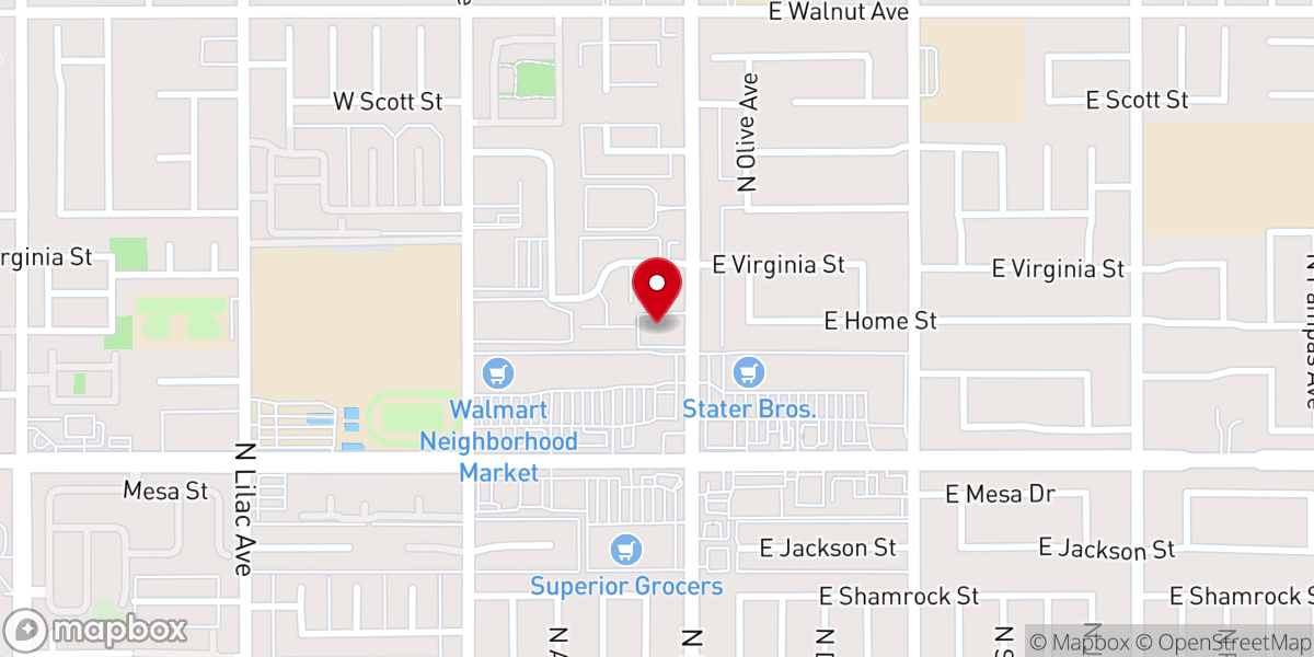 Map showing location of Evangelical Lutheran Church of the Cross