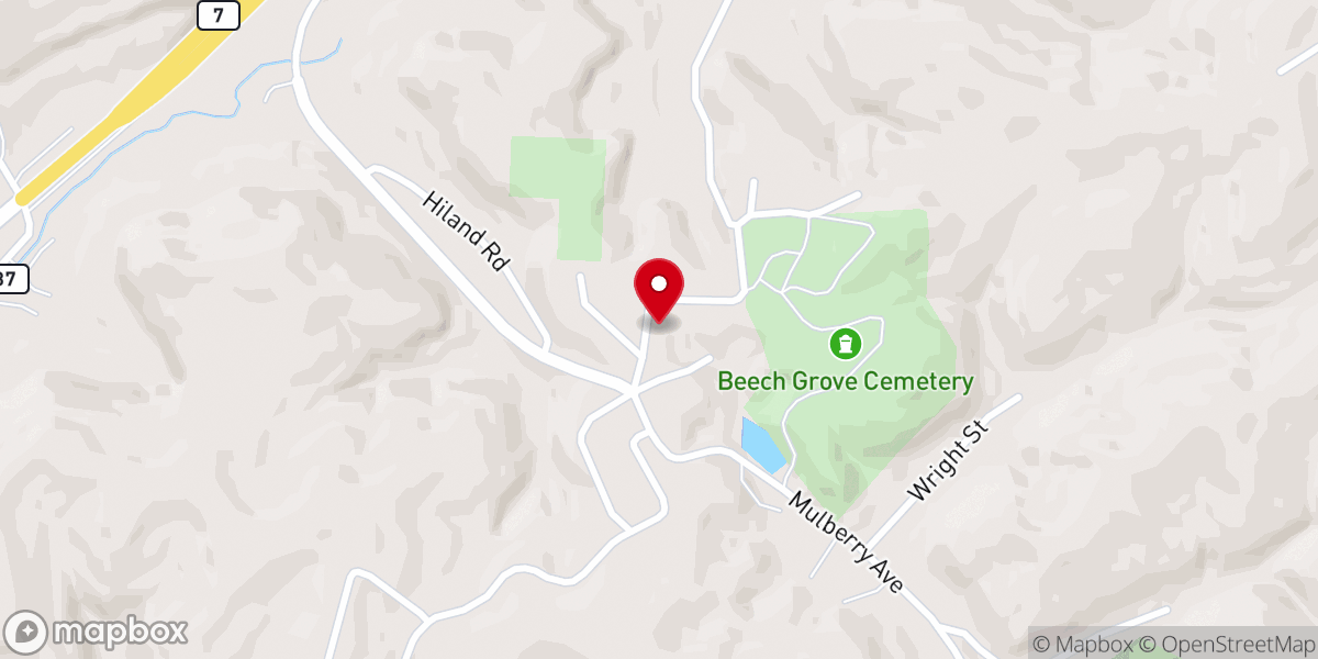 Map showing location of Restoration Fellowship Church