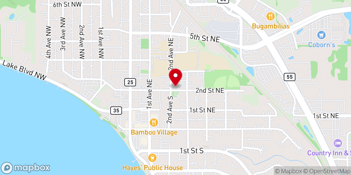Map showing location of Rios Church & HC Youth Building