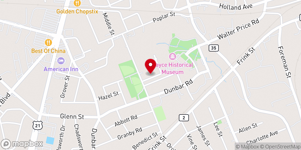 Map showing location of Garfield Church Of The Blue Monday
