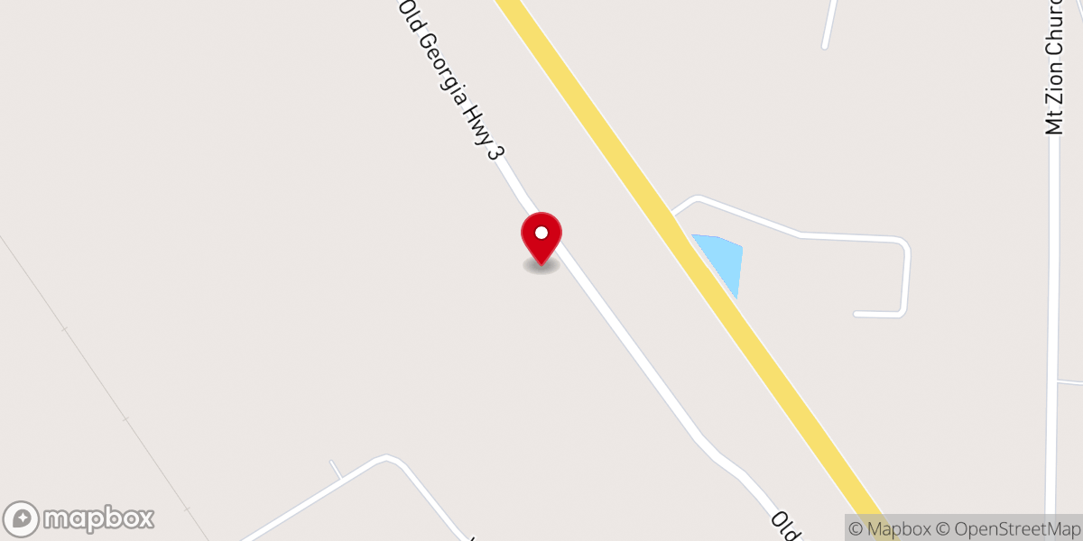 Map showing location of Pleasant view baptist church