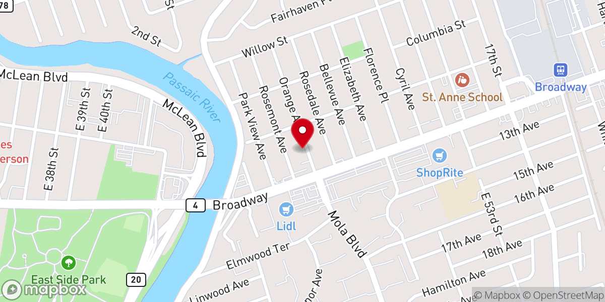 Map showing location of Iglesia Christiana Christo