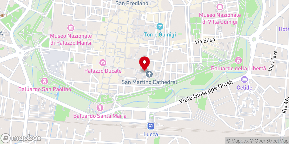 Map showing location of Duomo di San Martino
