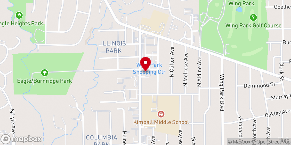 Map showing location of Calvary Lutheran Church (LCMS)