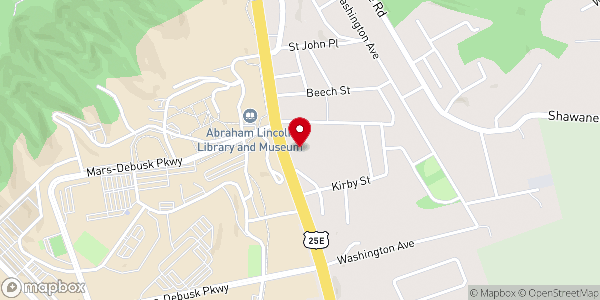 Map showing location of Harrogate Methodist Church