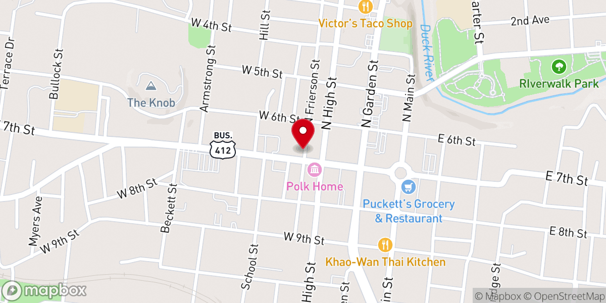 Map showing location of Colonial Meadows Church for Christ