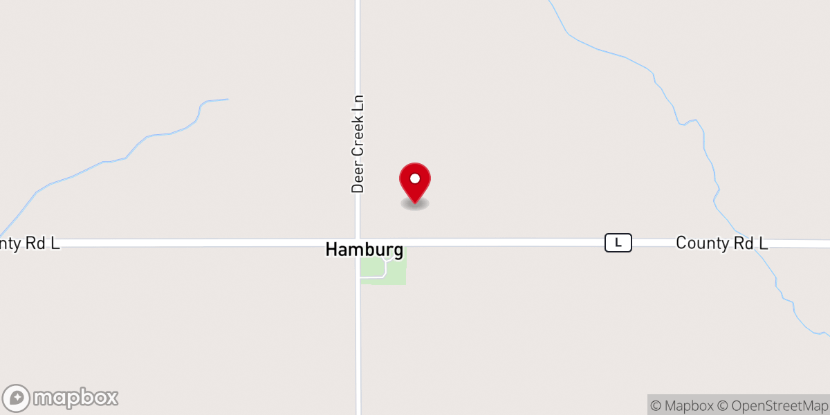 Map showing location of St John's Lutheran Church
