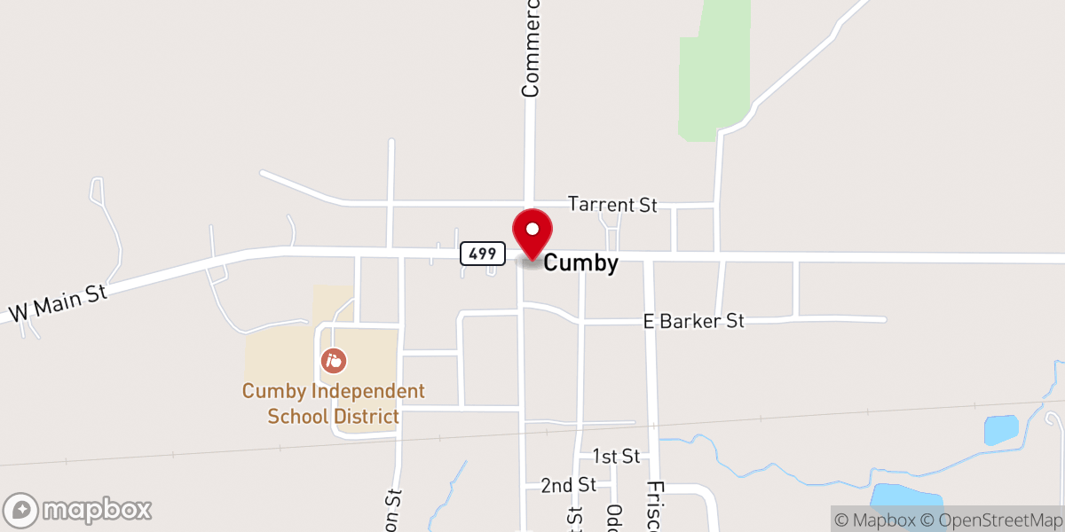 Map showing location of First Baptist
