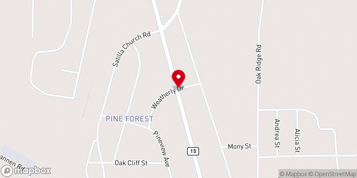 Map showing location of Life Church Community