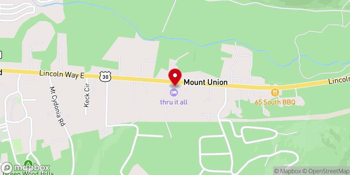 Map showing location of New LIFE Worship Center Church of God