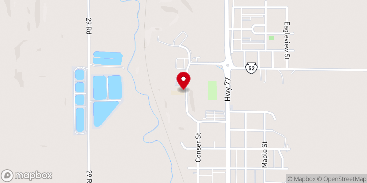 Map showing location of St Augustine Indian Mission