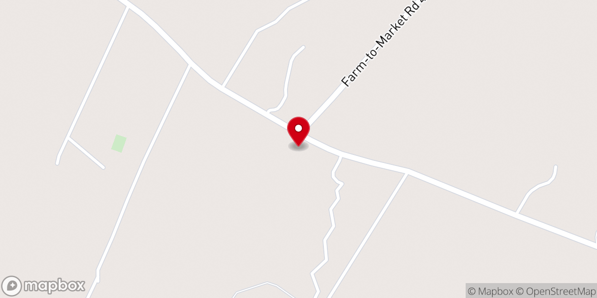 Map showing location of Lone Star Baptist Church